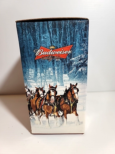 2007 BUDWEISER Holiday Christmas Stein Winter’s Calm - CLYDESDALE Stein Beer Mug - Picture 4 of 13