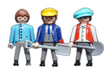 Playmobil Figur Zug Bahnhof Schaffner Vorsteher Lokführer Mütze