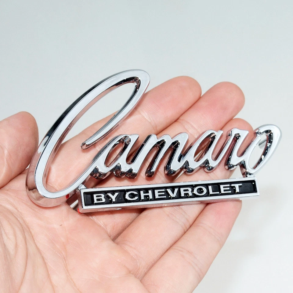 1pcs Chrome For 1968-69 Camaro Trunk Emblem Badge 3916654 - Image 2 of 4