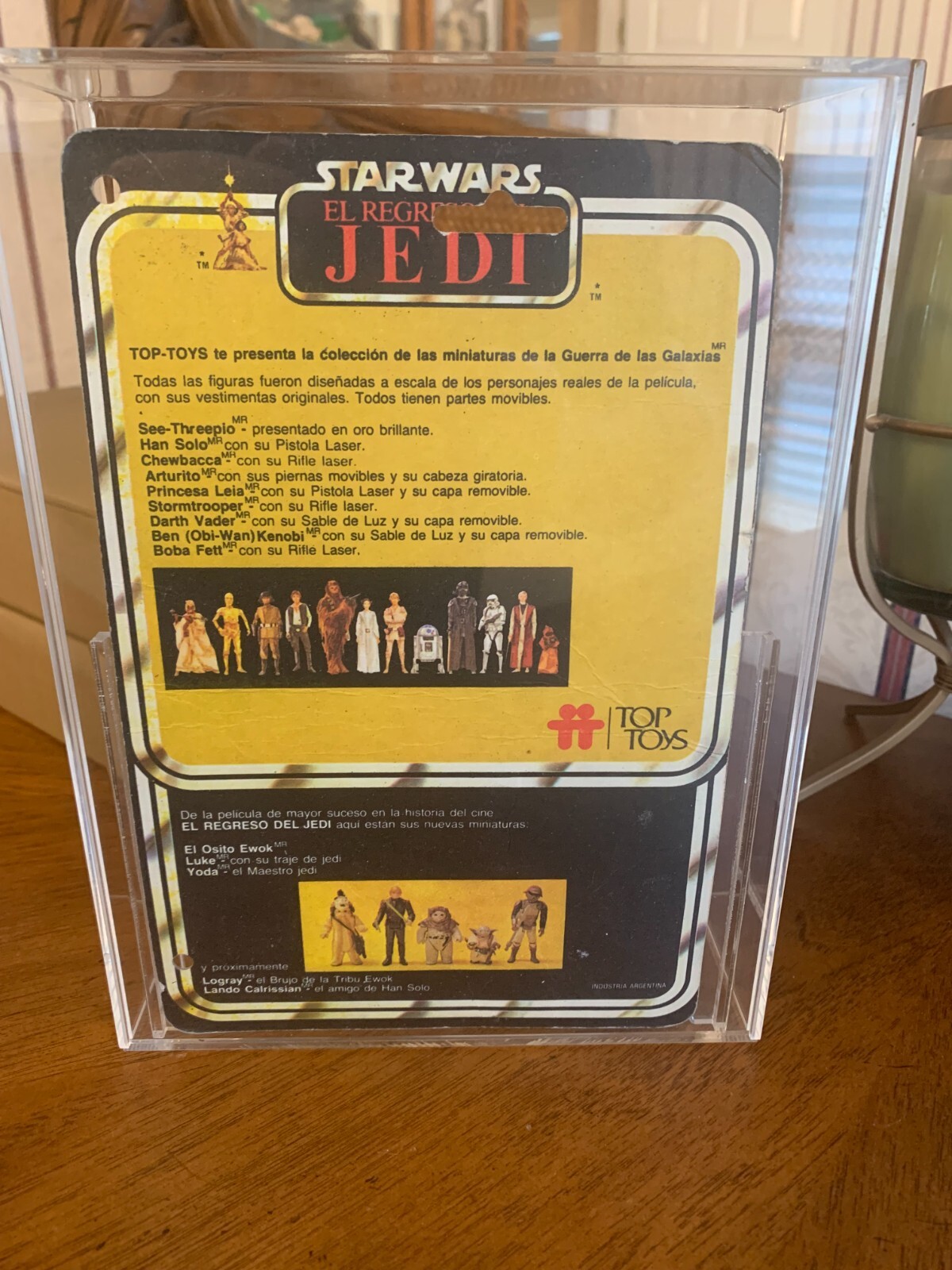 Star Wars Vintage Top Toys Yoda loose complete with card back