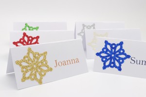 15x Personalised Christmas Table Seating Name Place