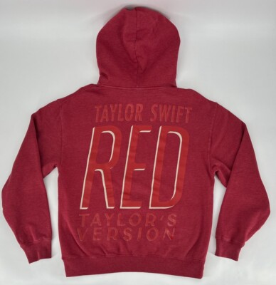 Taylor Swift Hoodie Adult Medium Red Taylor's Version Red Album
