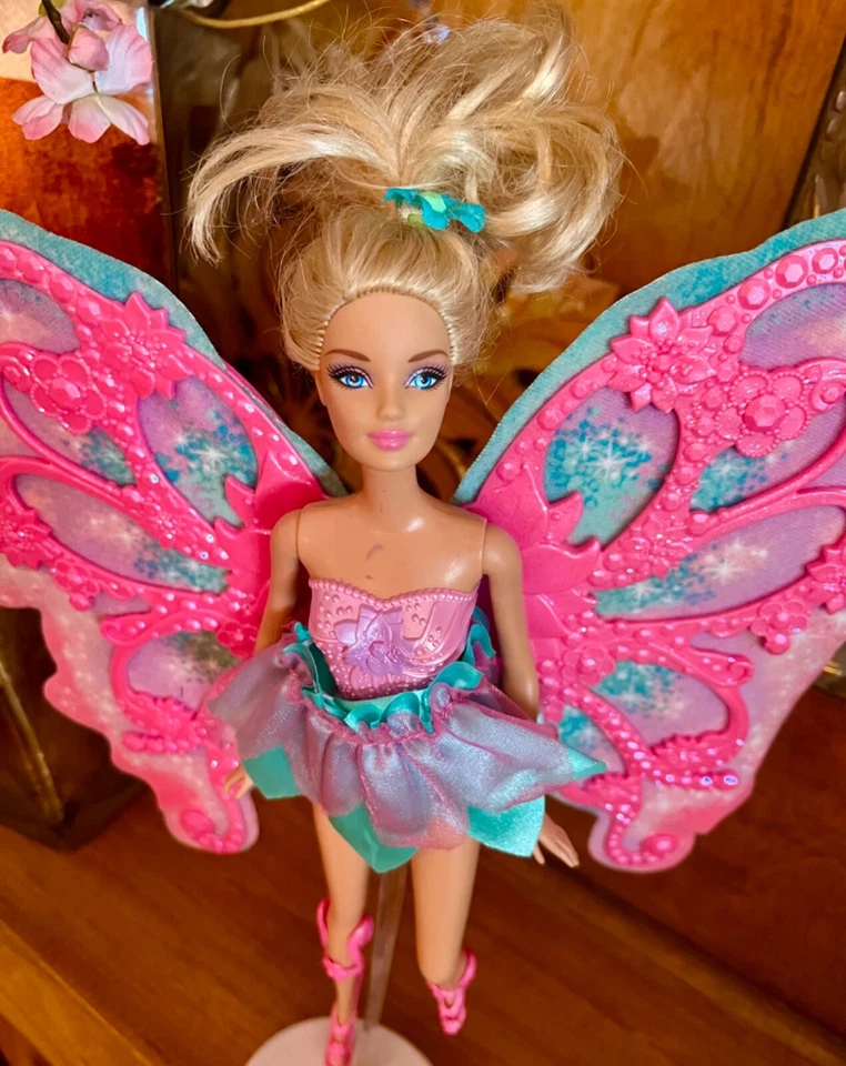 Barbie (sin paquete) Fairytopia 14” Pink Wings 2005 #J6060" Foto 3 de 4