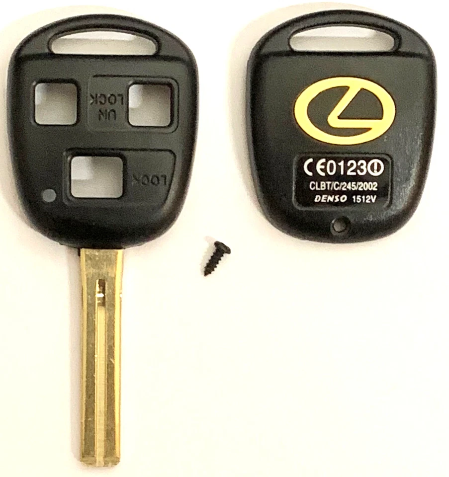 X2 Lexus 3 Botones Cabezal Remoto Llave Carcasa TOY48 (Corto) Stock EE. UU. CALIDAD SUPERIOR Foto 2 de 4