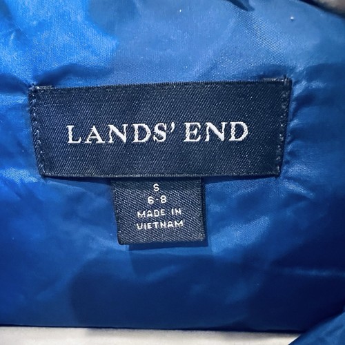 Lands End Womens Classic Navy Primaloft Quilted Vest Small 4 6 Full Zip Pockets - Picture 3 of 8