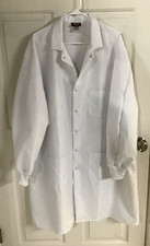 Red Kap 2XL White Lab Coat with Knit Cuffs