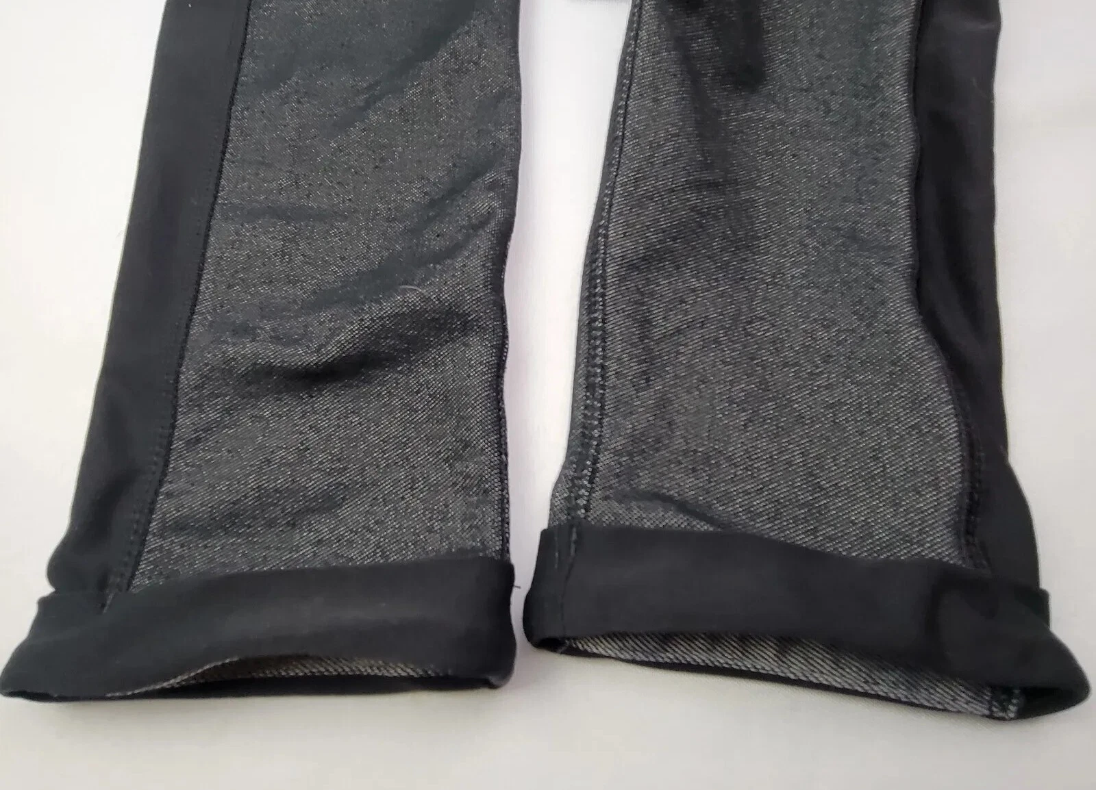 mpg jeggings cuffed mid-rise full length back pocket pants