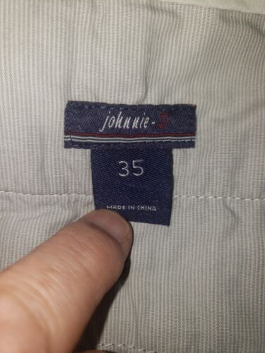 Johnnie-O Herrenshorts 35 Roxbury blau normale Passform 100 % Baumwolle Palmen $ 98 NEU - Bild 3 von 8