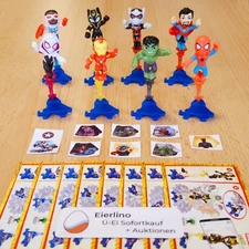 NEW KINDER SET Marvel Heroes Avengers collectible 1.5" figurines FULL OF LEGENDS