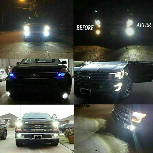 For Dodge Durango 2014-2015 - 4x White LED Headlight & Fog Light Bulbs Combo Kit - Picture 7 of 7