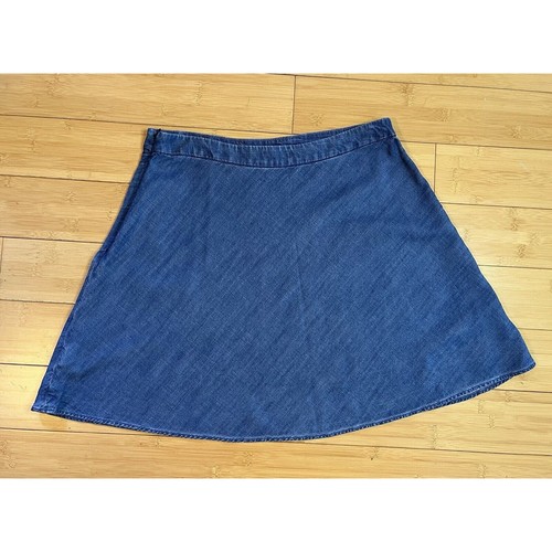 Gap Jeans Blue Chambray Denim Skirt Size 8 - Picture 2 of 8
