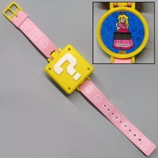 Super Mario Pocket Watch Peach Hatena Block Retro Style Used