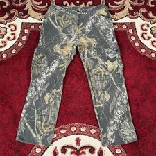 Vintage Red Head Mossy Oak Break Up Hunting Camo Cargo Pants Size L 34x30 
