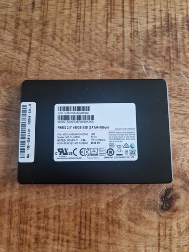 Samsung PM883 480GB 2.5" 6Gbps SATA SSD MZ-7LH4800 MZ7LH480HAHQ-00005