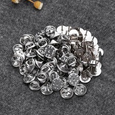50PCS Clutch Tie Tacks Blank with Clutch Back Pin Back Lapel Rubber Pin Backs