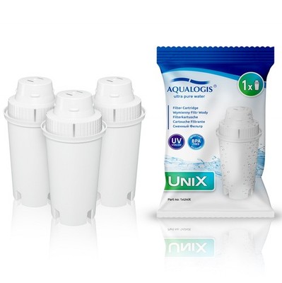 Aqualogis UniX passt BRITA Classic Wasser Nachfüllen Ersetzen Filterpatrone 3pk