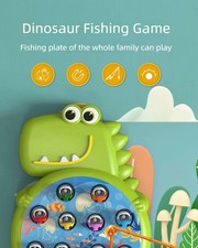 Magnetic Fishing Rod Toy Game Dinosaur Baby Bath Set Kids Boys Girls Age 3 Years