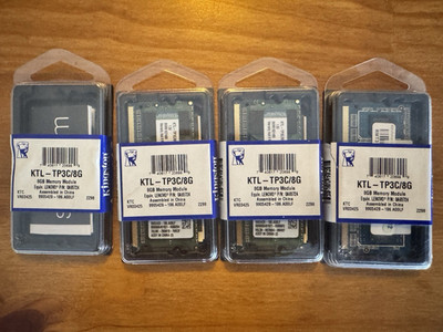 Kingston KTL-TP3C/8G 32GB (4x8GB) DDR3 DIMM PC3-10600 ECC Reg 240p