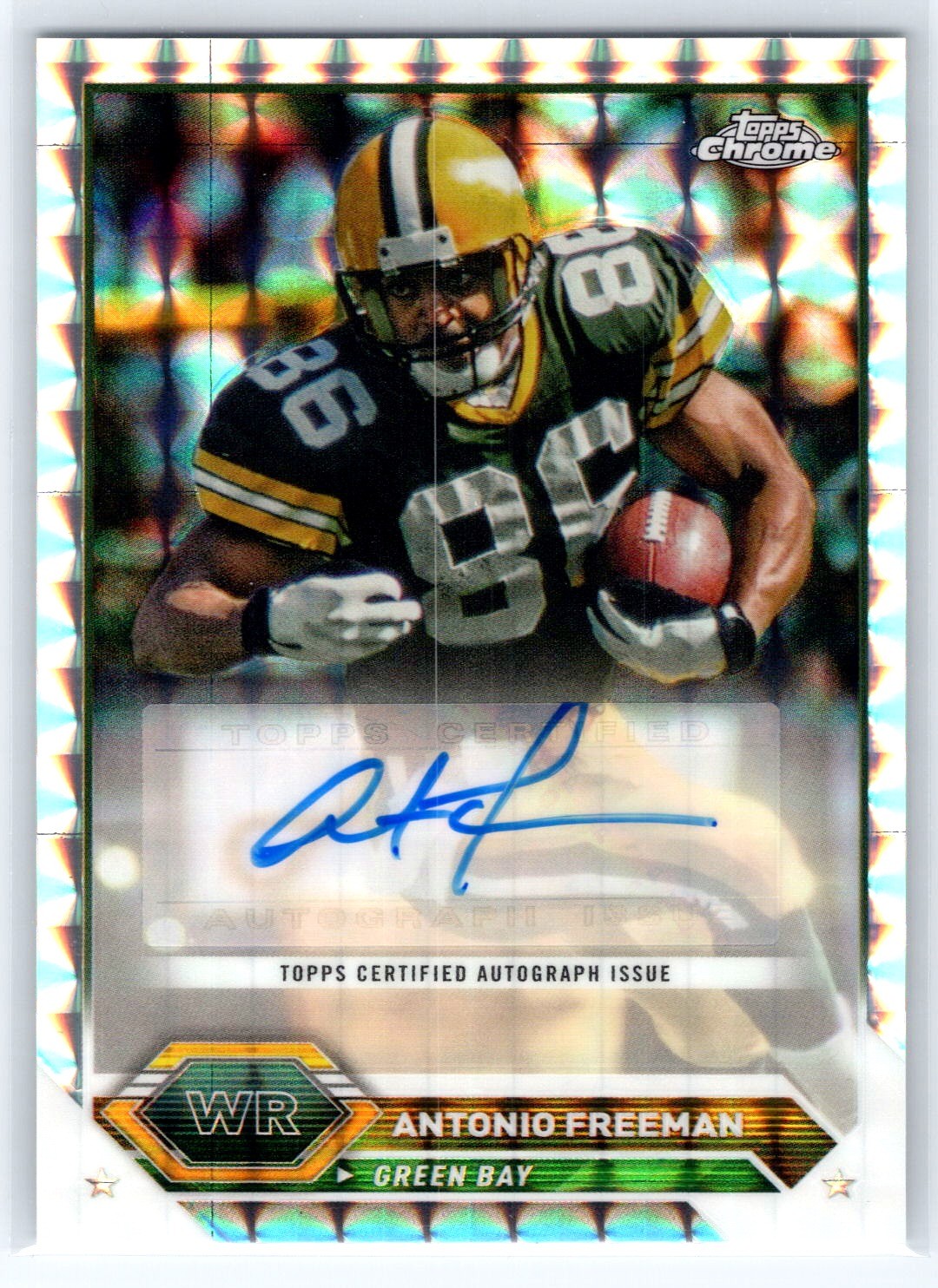 Antonio Freeman 2023 Topps Composite Chrome Geometric Auto! Packers Legend