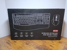 Keyboard Wireless and Mouse Combo MK399 Ergonomic Design 2.4G Full Size Wave