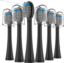 6 Pack Replacement Flossing Toothbrush Heads for Waterpik Sonic Fusion