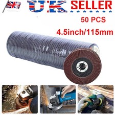 115mm 4.5" Flap Sanding Discs 50Pack 60-Grit Angle Grinding Wheel for Metal/Wood 0.36 per disc