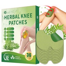 36Pcs Knee Patches: Adhesive Natural Heat Patches for Knee Relief, Wormwood Extr