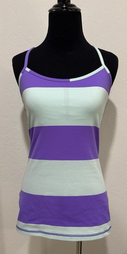 Serbatoio LULULEMON Power Y *Luon Light-Bold Stripe Power Purple taglia 6 - Foto 2 di 8