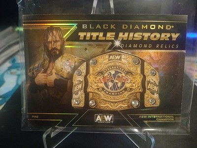 Aew Black Diamond Title History Diamond Relics Pack /10 Upper Deck (8 Diamonds)