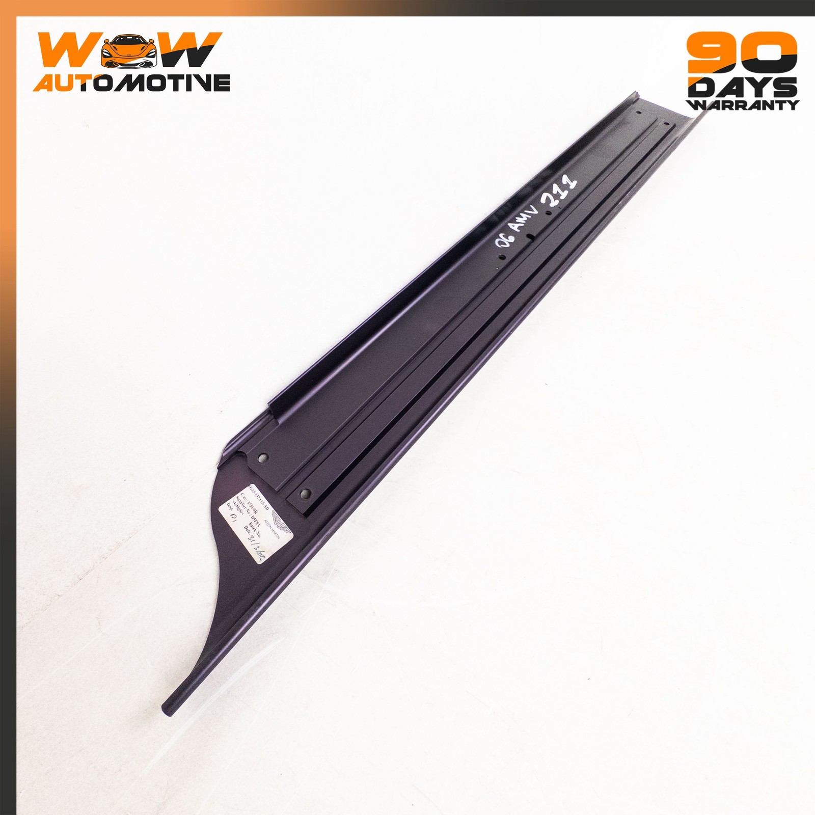 06-16 ASTON MARTIN V8 VANTAGE FRONT RIGHT DOOR SILL SCUFF INTERIOR TRIM PLATE OE