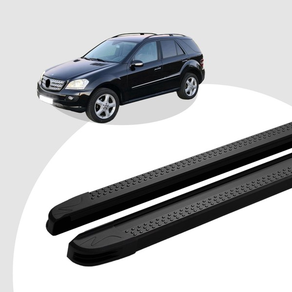 Trittbretter Passend FüR Mercedes ML W164 07/2005-12/2011 (Model: Maja, Farbe: S-image
