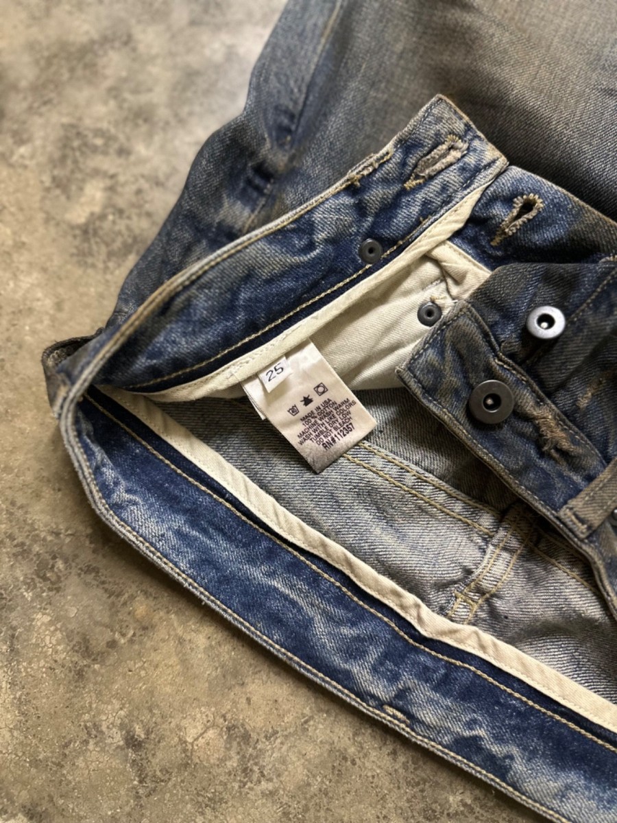 Rick Owens SLAB Mudwash Bootcut Denim Jeans | eBay