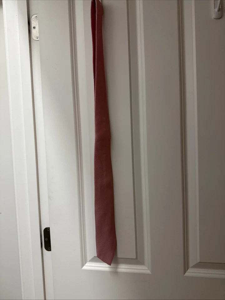 Corbata Rosa Corbata Anthony’s Hecha en Italia 100% Seda Foto 4 de 4