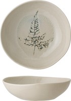 Bloomingville Bea Teller Tiefer, Natur, Steingut Suppenteller Colour Code Nature