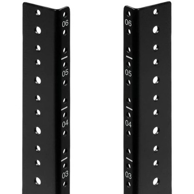 6U Vertical Rack Rail Pair DIY Kit Hardware Network Equipment Server Mount
