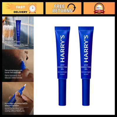 Blemish Spot Treatment Gel for Men, Willow Bark, Calm Breakouts & Reduce Redness