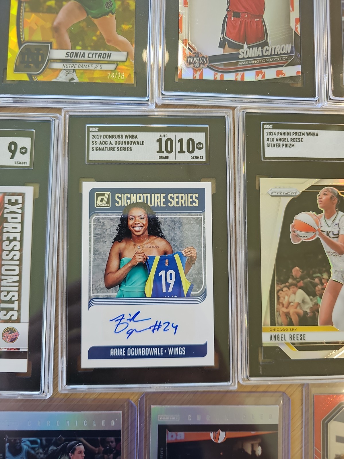 WNBA LOT CAITLIN CLARKx5 PAIGE BUECKERSx7 CITRON BRINK AJA SOPHIE PSA10 Gem Auto view 6