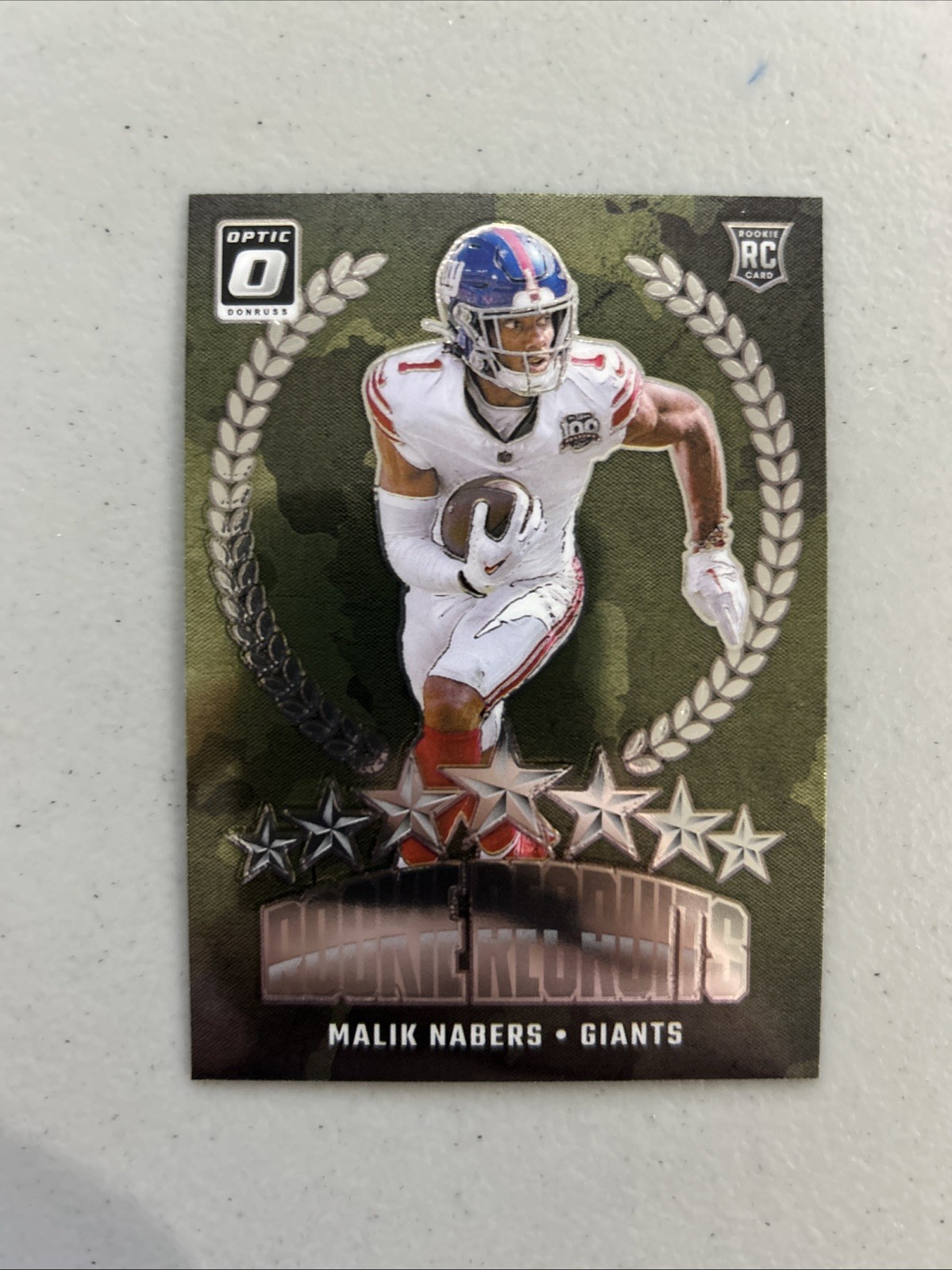 2024 Donruss Optic Malik Nabers Rookie Recruits Insert #3 RC New York Giants
