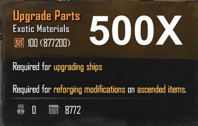 SKULL AND BONES - Upgrade Parts (500 Pieces) PC/XBOX/PS5