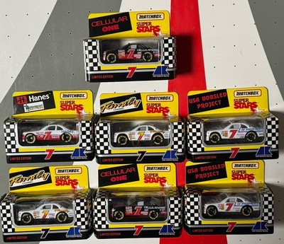 Lot Of 7 Vintage NIB Matchbox 1993 Alan Kulwicki Racing Super Stars 1:64 Cars