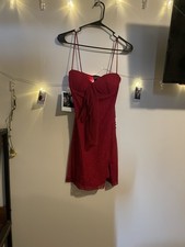 Homecoming Dress Women’s Small, Glittery Red, Includes Matching Gloves