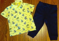 POLO RALPH LAUREN AUTHENTIC BABY BOYS BRAND NEW ORIGINAL 2Pc SET Size 12M, NWT