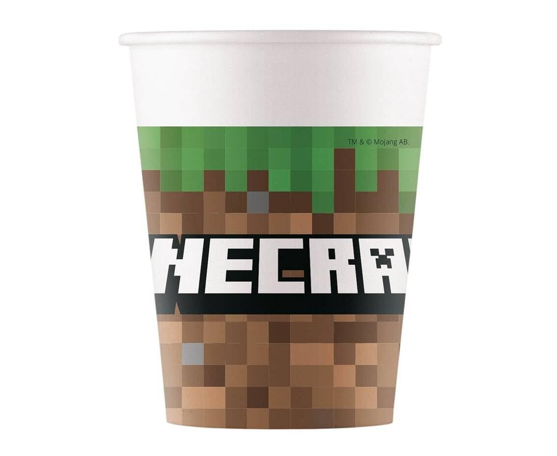 Official Minecraft Party 8 Cups NEW