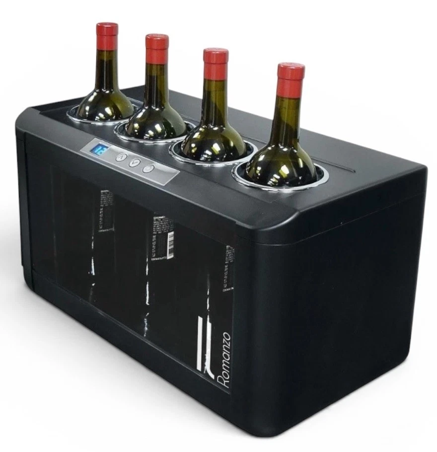Romano 4 Bottle Beverage Wine Cooler with Digital Temperature Control OW004 Work
Opens in a new wind