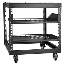 9U 4 Post Open Frame Server Rack Network Enclosure 23''-40'' Adjustable