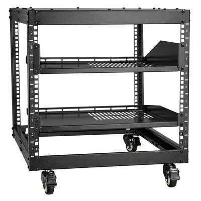 9U 4 Post Open Frame Server Rack Network Enclosure 23''-40'' Adjustable