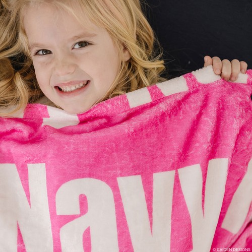 Bold Name Personalized Blanket - Picture 8 of 10