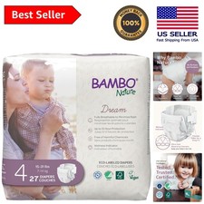 Hypoallergenic Baby Diapers, Size 4 15-31lbs - Eco-Friendly Super Absorbent