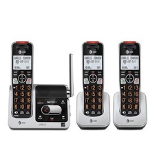 AT T BL102-3 DECT 6.0 3-Handset Cordless Phone for Home with Answering Machine