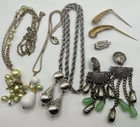 Gold & Silver Tone Vintage Costume Jewelry Estate Lot